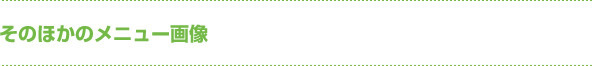 そのほかのメニュー